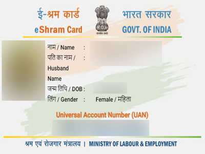 E-Shram PVC Card Print Siwan